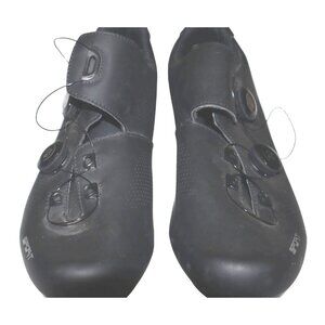 YOW Sport Indoor Cycling Shoes - Black Dual Dial Road Biking Shoes for Men/Women